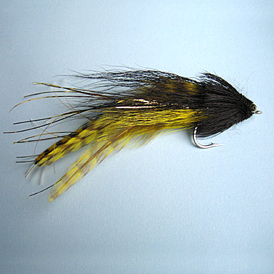 Streamer Black & Yellow Muddler # 2/0, 3/0
