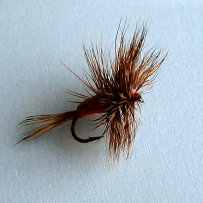 Mosca Seca Red Humpy # 10, 12, 14, 16, 18
